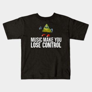 Dancing Triangle Meme: Music Make You Lose Control Kids T-Shirt